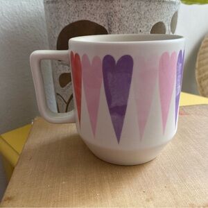 Starbucks Valentine Hearts & gold arrow mug 2016